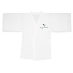 Tropical 'Bay & Sea' Long Sleeve Kimono Robe — Lightweight Beach Cover-Up