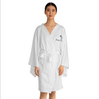 Tropical 'Bay & Sea' Long Sleeve Kimono Robe — Lightweight Beach Cover-Up